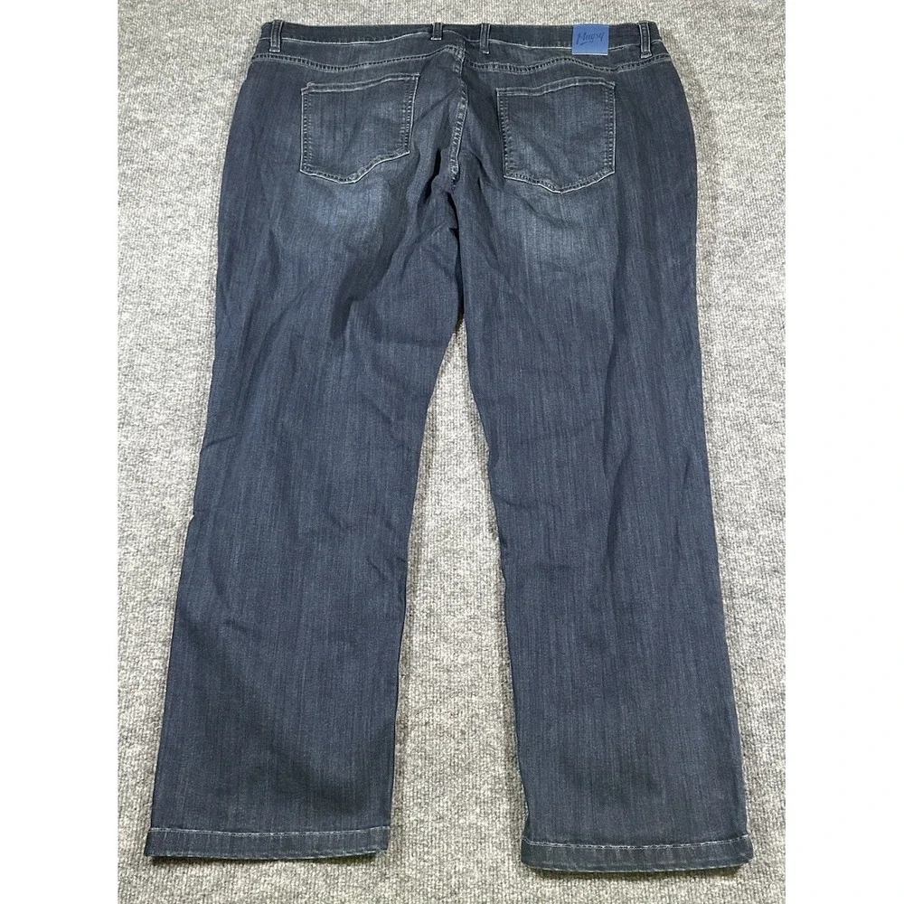 Mugsy Jeans Mens 44x30 Blue Fultons Straight Leg Dark Wash Stretch Denim